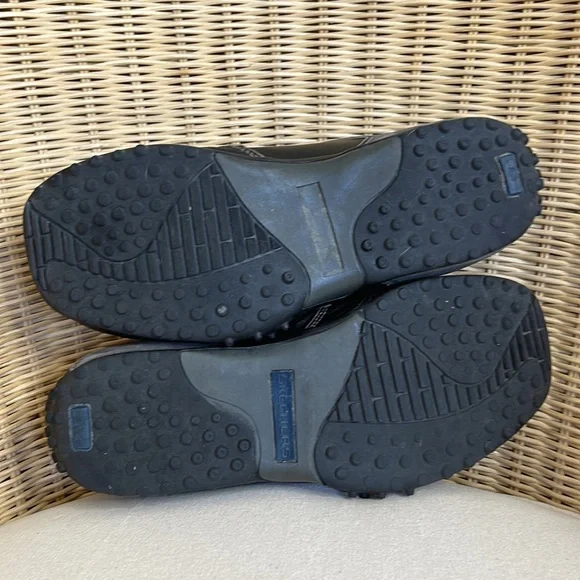 Sketchers Black Leather & Gray Suede Slip On Driving Shoes Size 9 - Picture 10 of 16